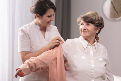 the caregiver help the elderly